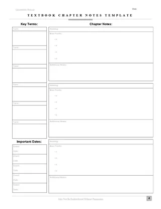 Textbook Chapter Notes – Structured Template – sample page 3