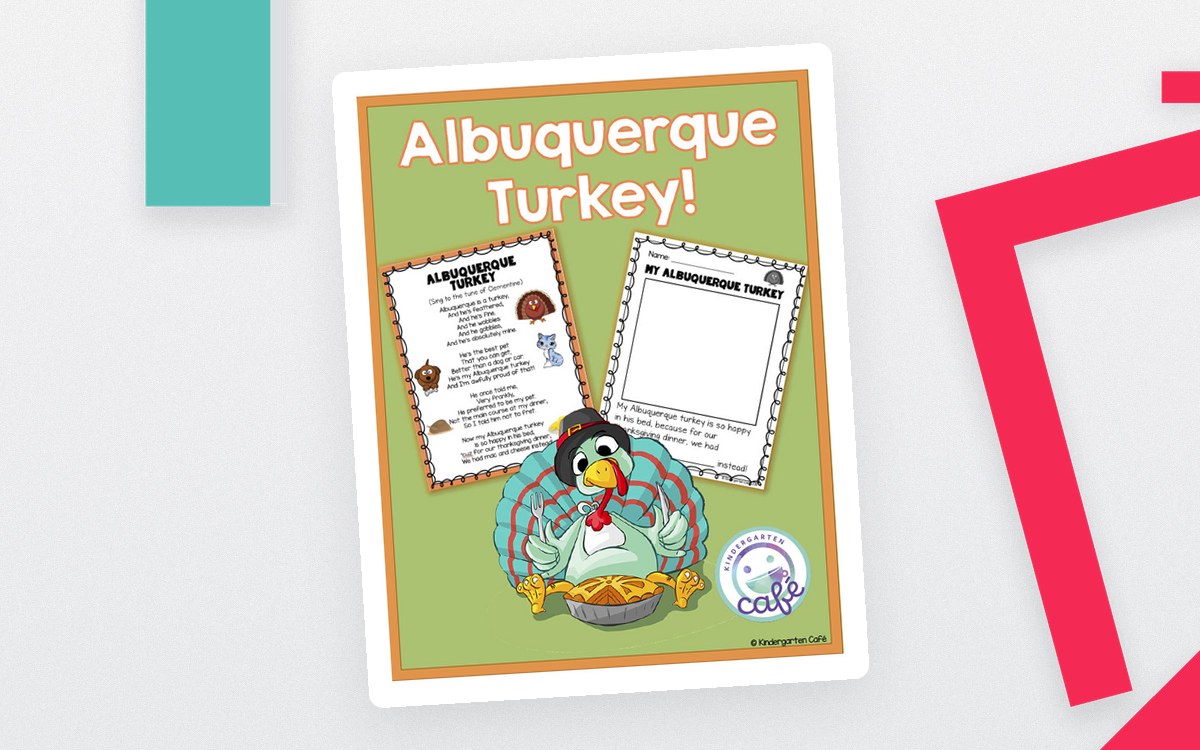 Thanksgiving Activity: Albuquerque Turkey Song and Worksheet preview