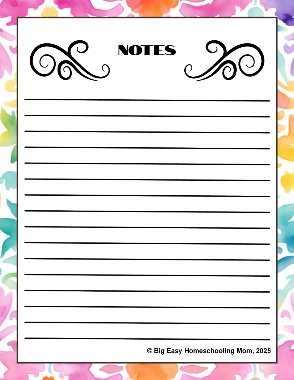 Notes page after the opening lesson where students journal answers to The Battle We Are In reflection questions