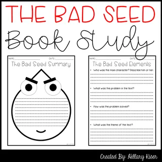 The Bad Seed Book Study – sample page 4