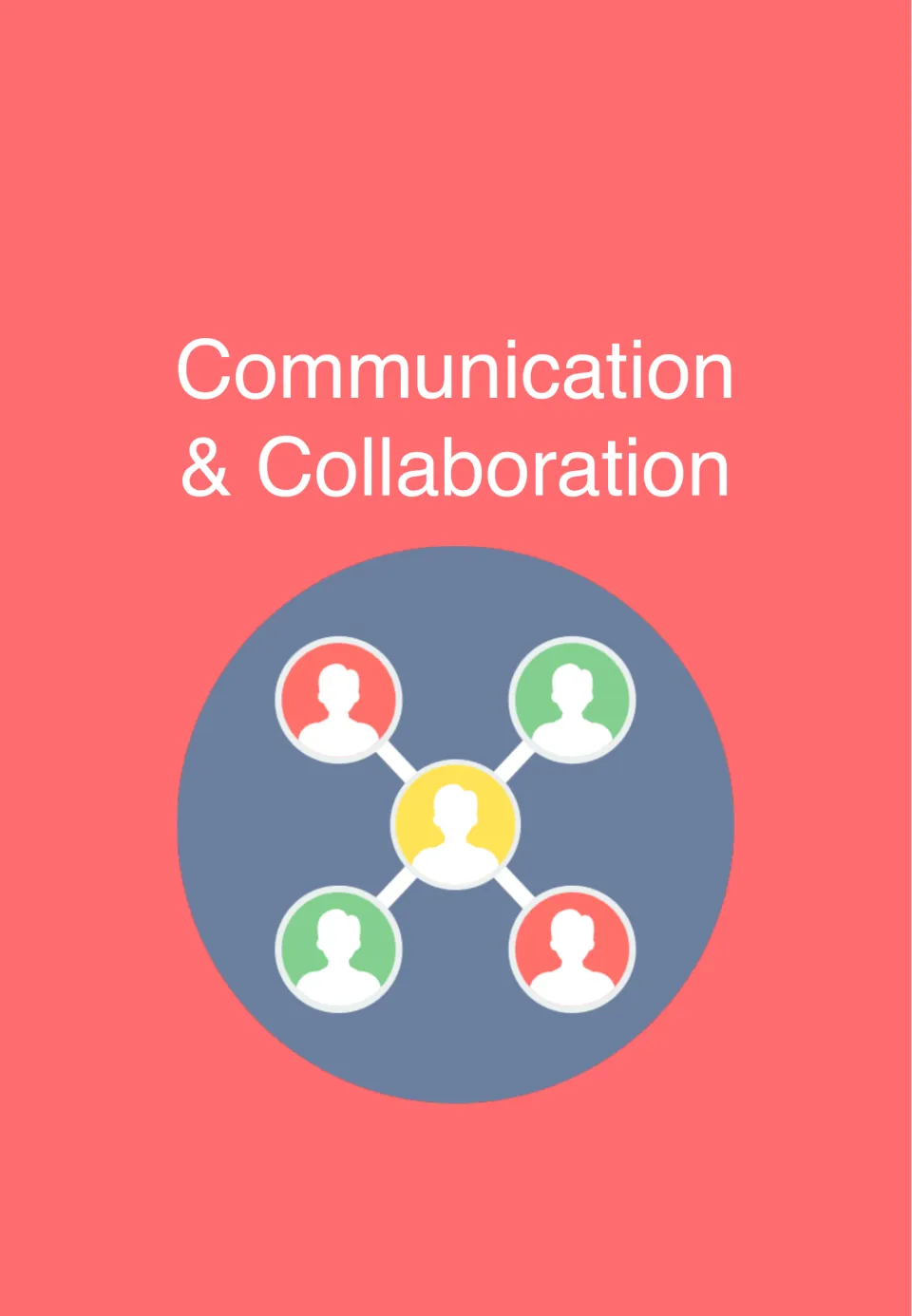 Communication & Collaboration section divider: the section title above an illustration of five connected people icons