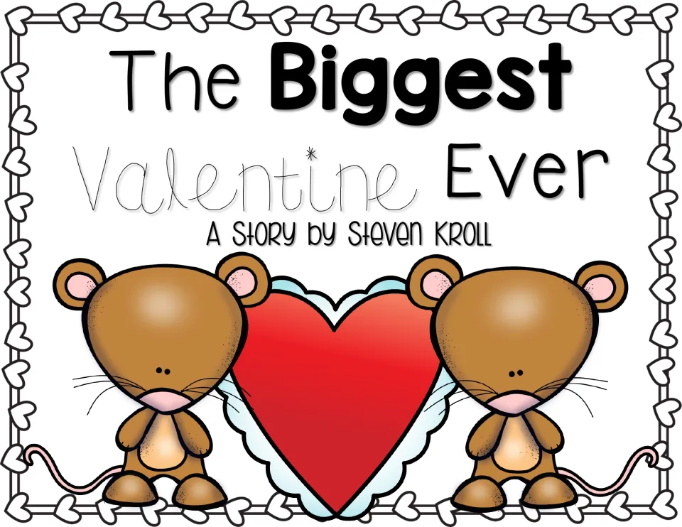 Reading packet cover for The Biggest Valentine Ever, identifying Steven Kroll as the story's author