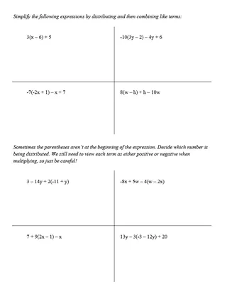 The Distributive Property Guided Notes + Homework Set – sample page 3