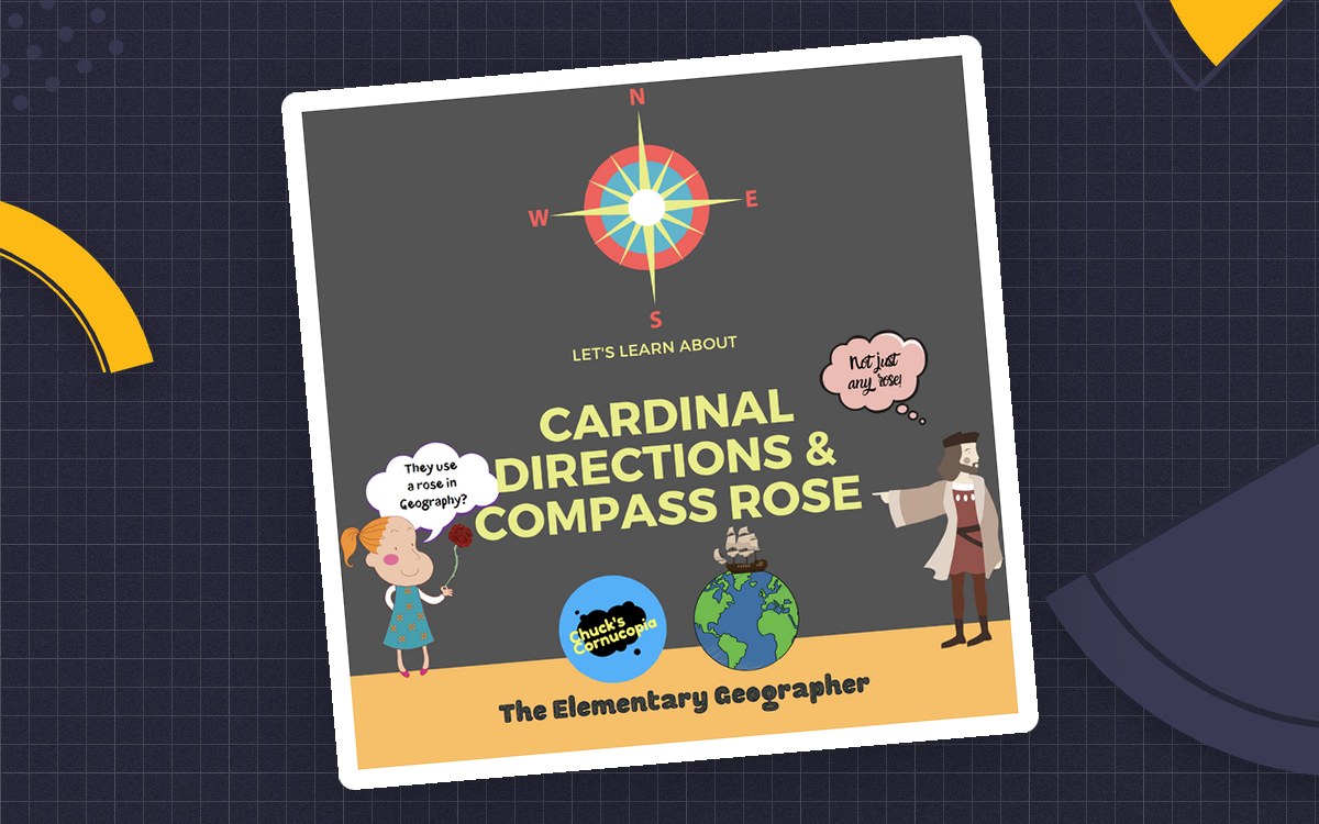 Cardinal Directions & Compass Rose – 28-Page Guide preview