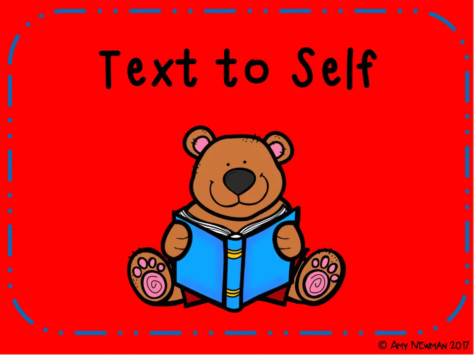 Text to Self introduction slide names the first connection type in the reading comprehension lesson