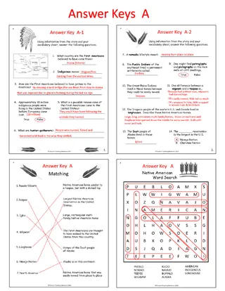 "The First Americans" Worksheet Packet – sample page 3