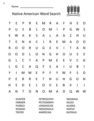 "The First Americans" Worksheet Packet – sample page 4
