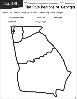 Five Regions of Georgia – Reading Packet – sample page 3