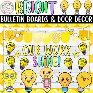 The Future is Bright: Back To School Bulletin board or door Decor kit – sample page 2