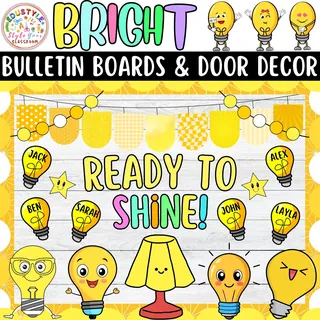 The Future is Bright: Back To School Bulletin board or door Decor kit – sample page 3