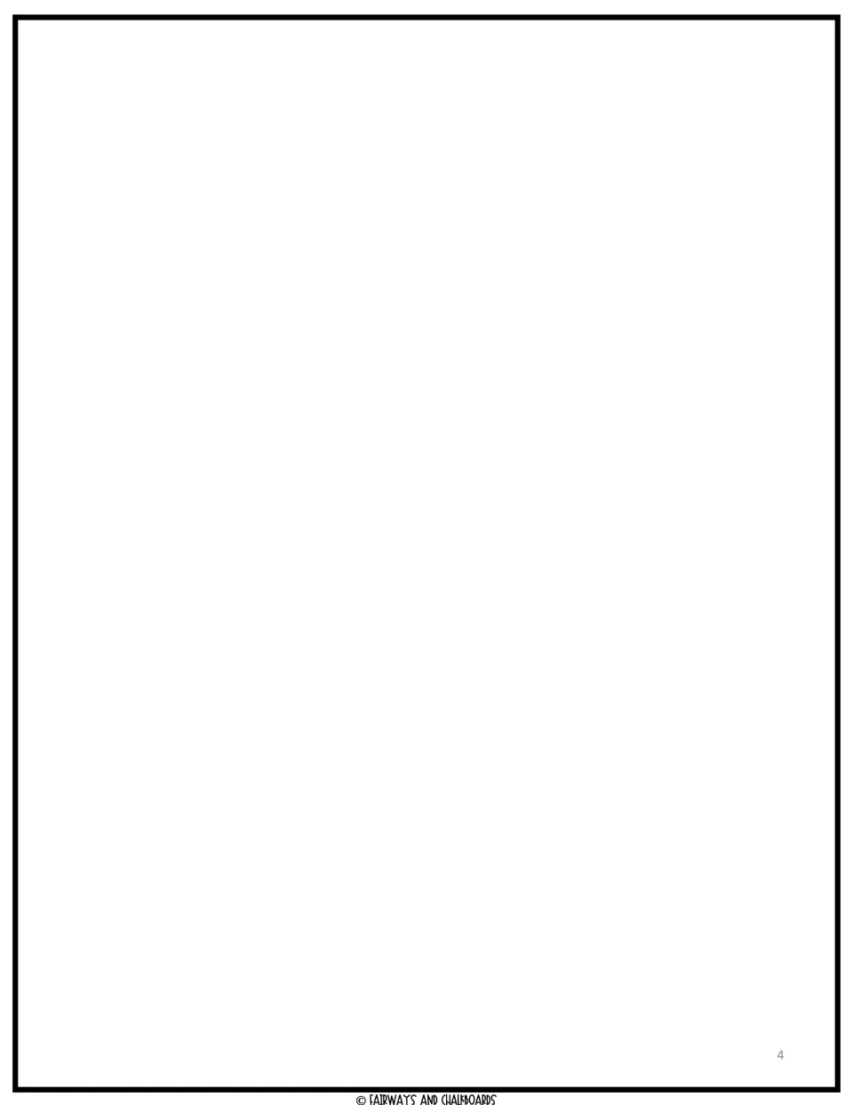Blank page 4 left empty after the reading schedule, holding only a page number and publisher copyright footer
