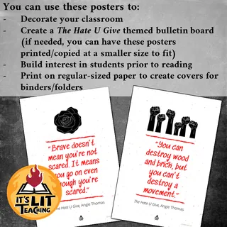 The Hate U Give Posters: 4 Quote Posters – sample page 3