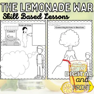 The Lemonade War Novel Study & Comprehension Activities – sample page 3