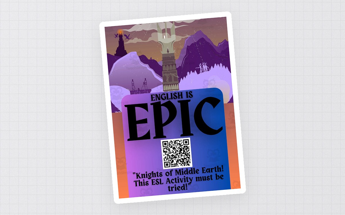 "The Lord of the Rings" and J.R.R Tolkien Activity for ESL-EFL-TESOL teaching resource preview