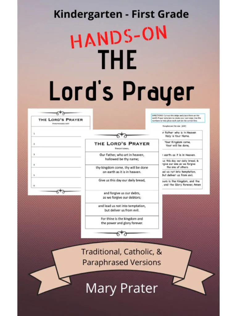 The Lord's Prayer Craft – Cut and Place Activity – cover