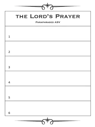 The Lord's Prayer Craft – Cut and Place Activity – sample page 2