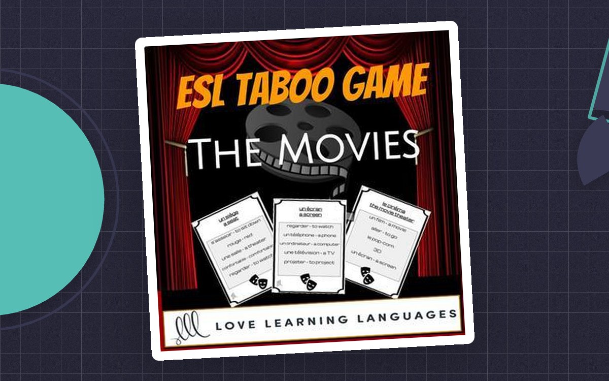 The Movies - Taboo Speaking Game game cover with the resource title and game artwork.