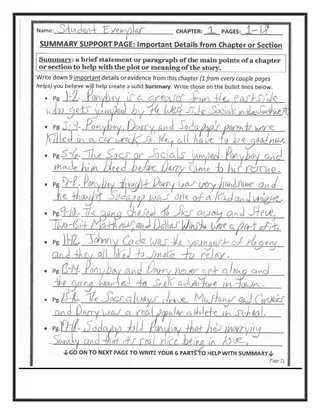 "The Outsiders" Novel Study Unit – sample page 4