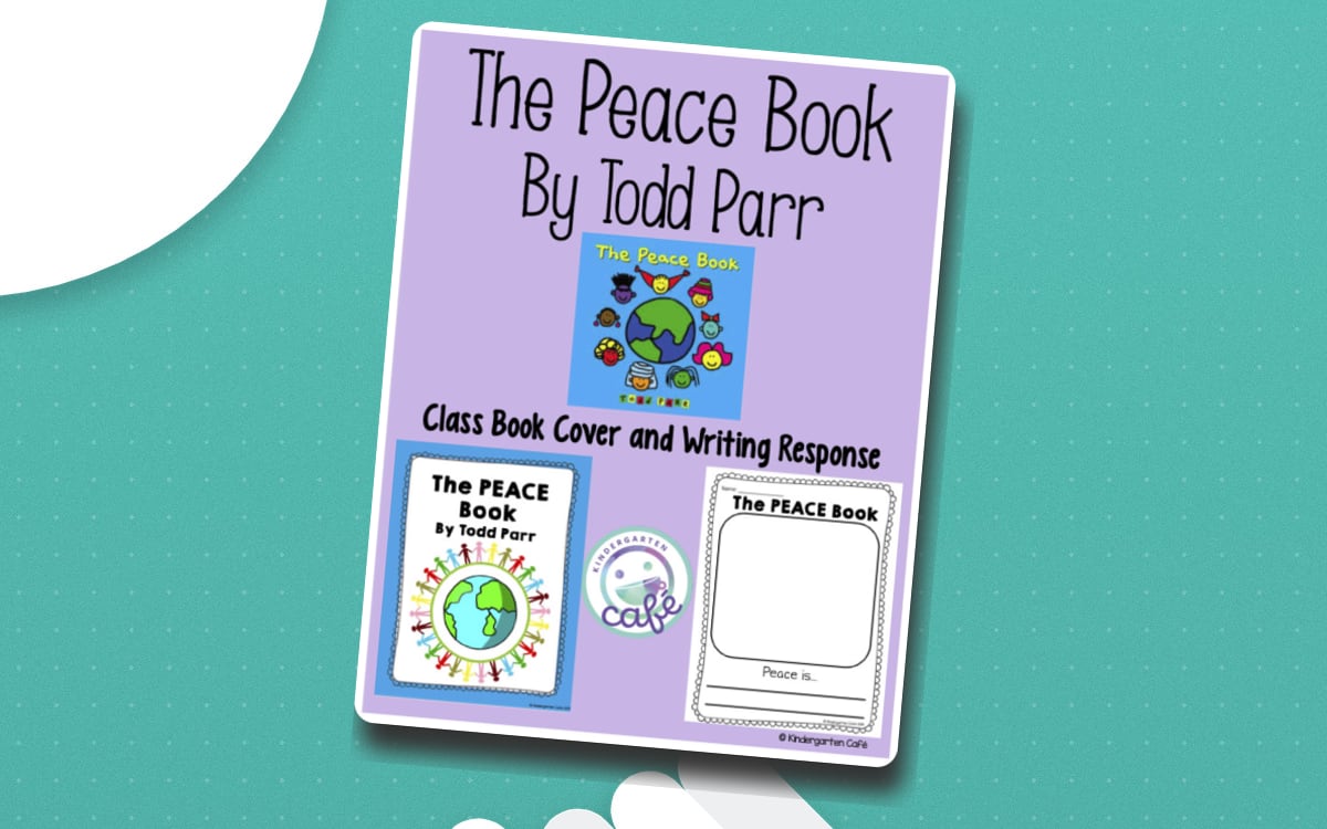 The Peace Book | Classroom Community Book Writing preview: A peace-themed class-book cover
