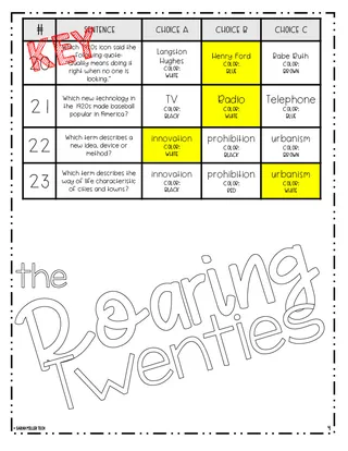 The Roaring Twenties Color by Number – sample page 3