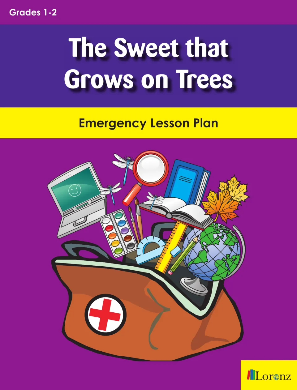 The Sweet that Grows on Trees emergency lesson plan cover, labeled Grades 1–2, from Lorenz