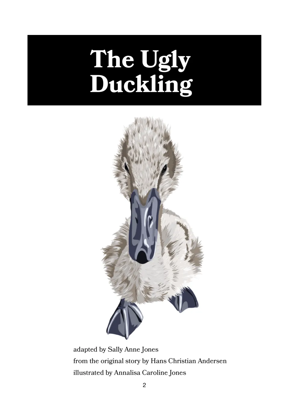The Ugly Duckling cover credits adapter Sally Anne Jones and illustrator Annalisa Caroline Jones
