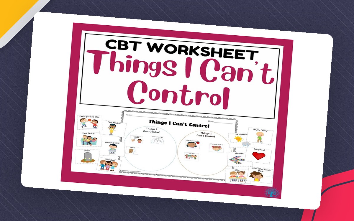 Things I Can't Control Worksheet preview