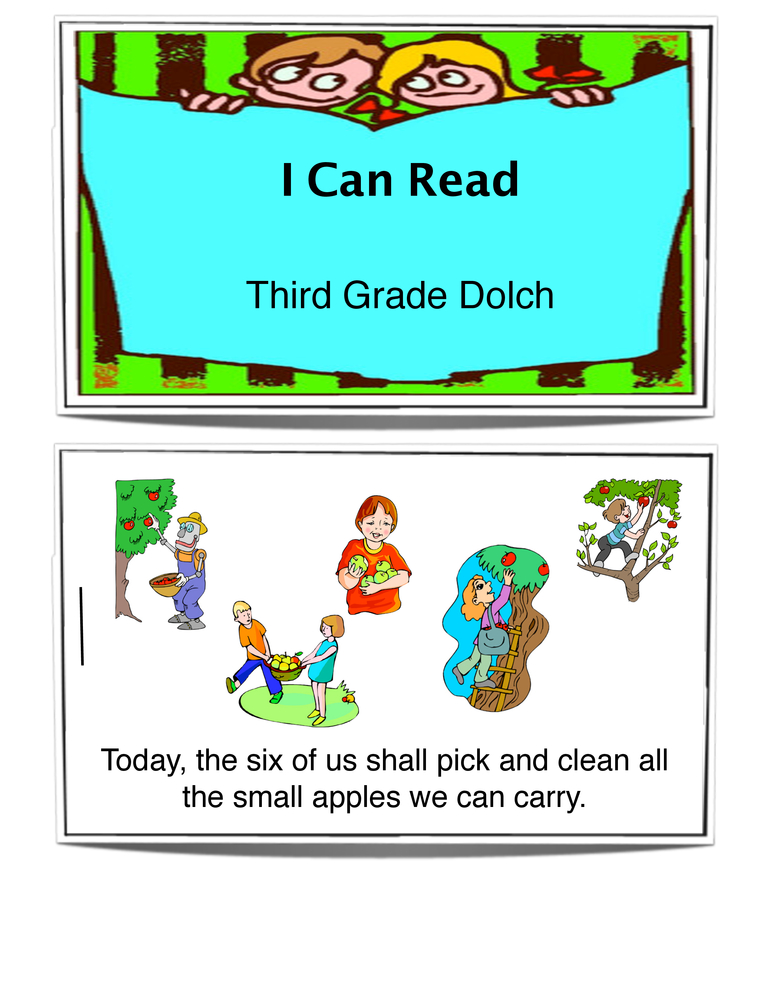 Third Grade Sight Words Book by Teach Simple