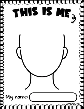 This Is Me: My Self Portrait - First Day of School Activity – sample page 2