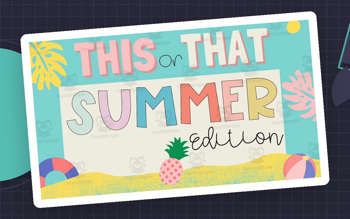 This or That Game: Summer Edition cover.