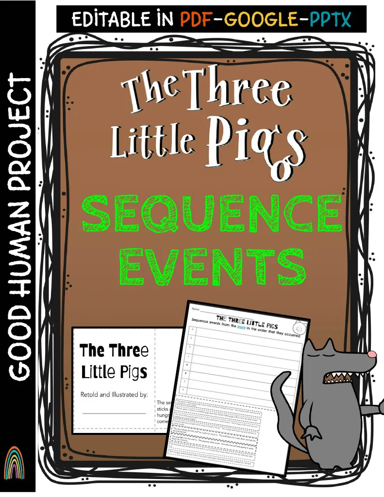 Three Little Pigs – Sequence Events Activity – cover
