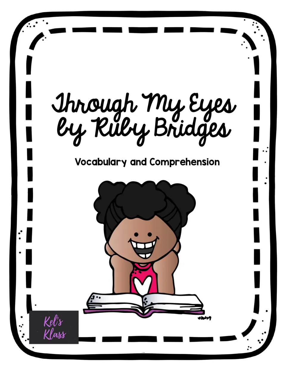 Cover of the Ruby Bridges reading packet, identifying its focus as vocabulary and comprehension practice