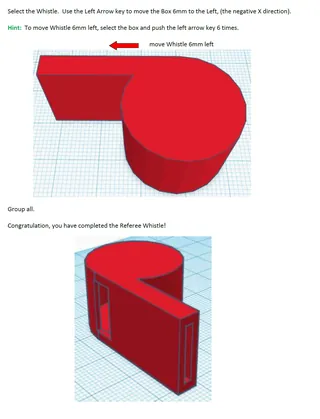 TinkerCAD step-by-step instructions for 3 different whistles – sample page 2