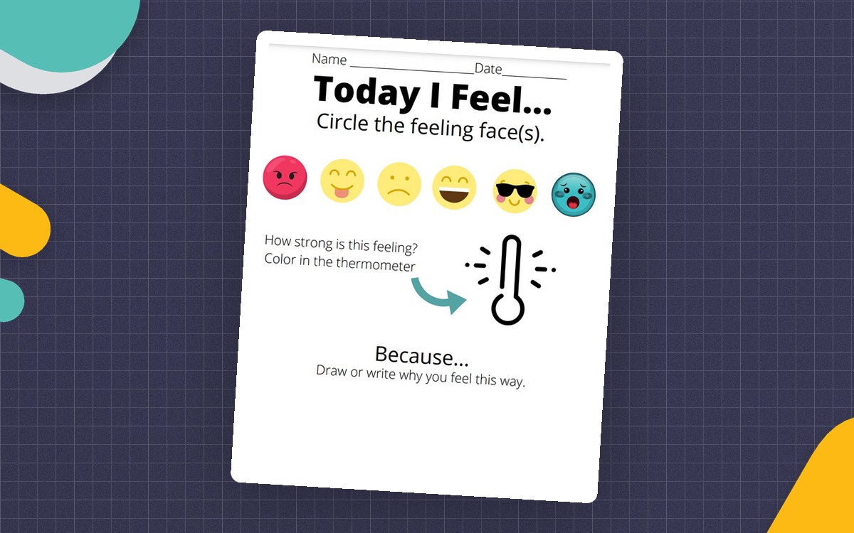 Today I Feel...Check-In Sheet preview