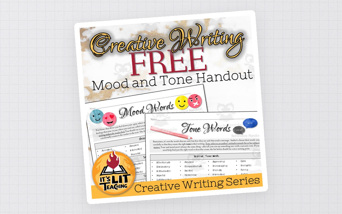 Tone and Mood Words – Student Reference Handout preview: Mood vocabulary reference
