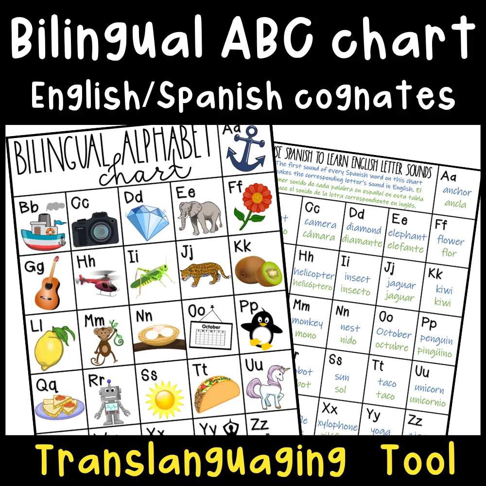 Translanguaging ABC Chart – English & Spanish Sounds – cover