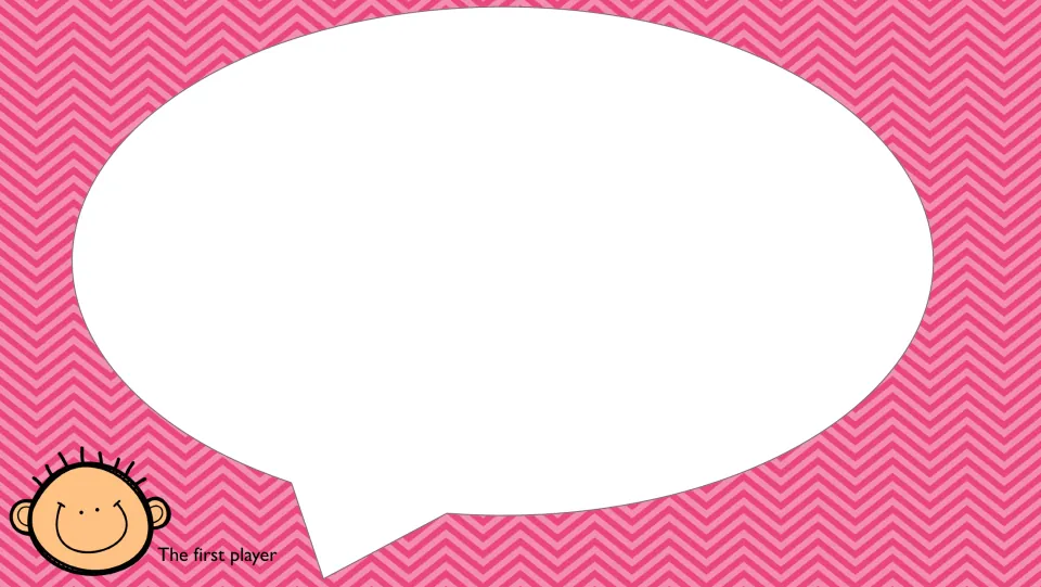 First player's turn page in the statement guessing game, labeled 'The first player' and otherwise blank