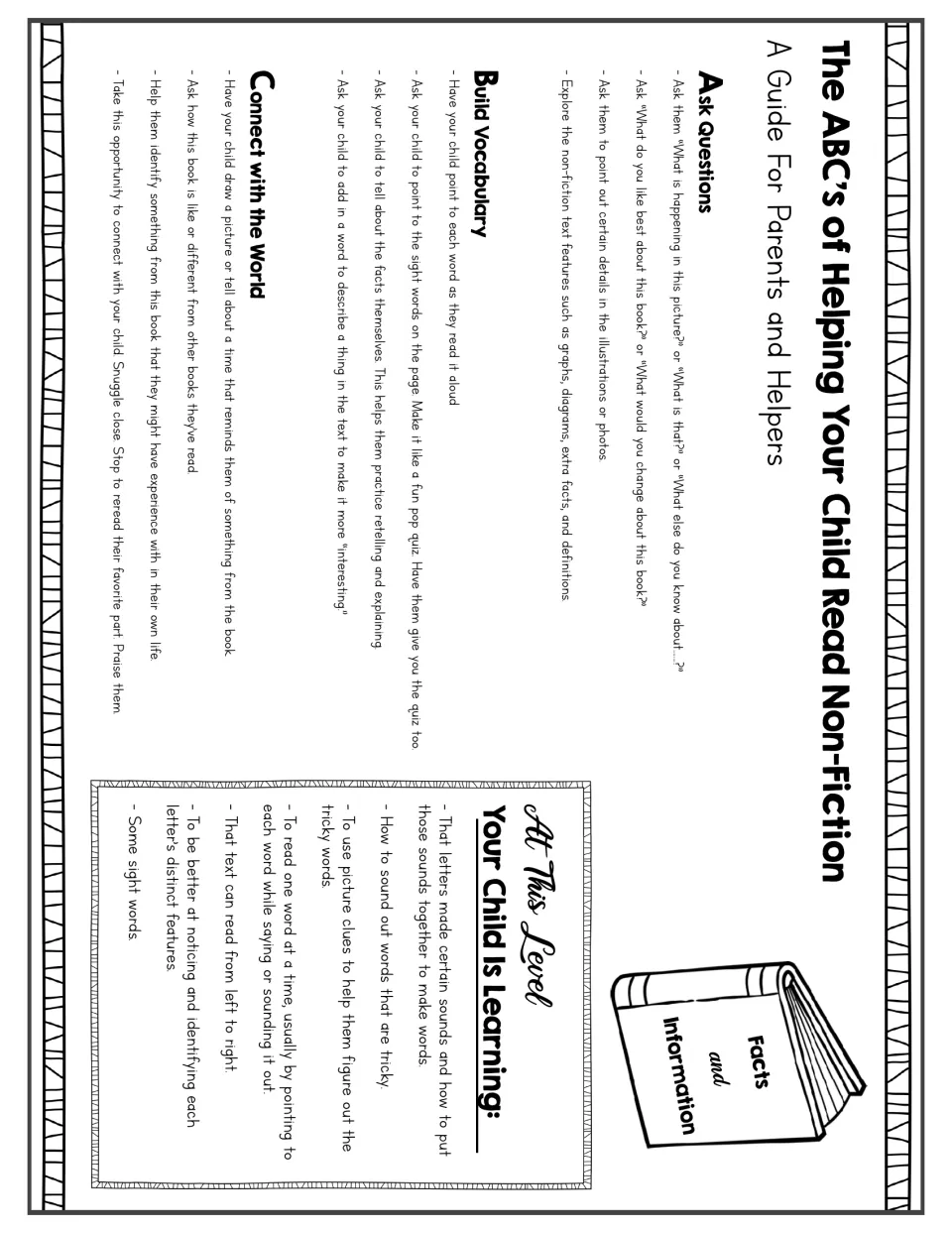 Parent guide for the nonfiction reader: ask questions, build vocabulary, and connect with the world