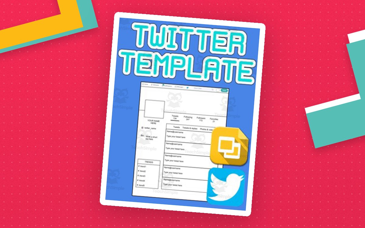 Twitter Template (Editable on Google Slides) preview