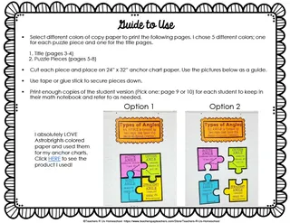 Types of Angles Anchor Chart – sample page 2