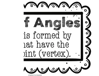 Types of Angles Anchor Chart – sample page 4