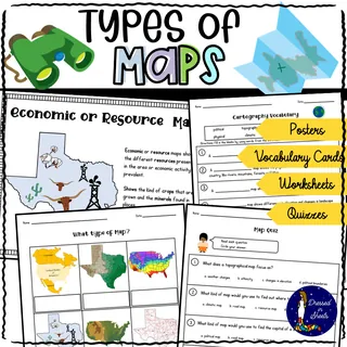 Types of Maps Worksheets – sample page 2