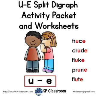 U-E Split Digraph Activity Packet and Worksheets – cover