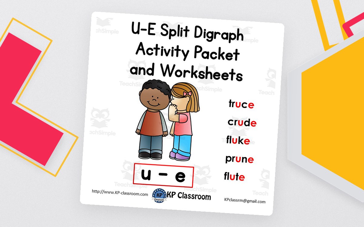 U-E Split Digraph Activity Packet and Worksheets preview
