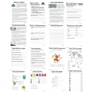 UFOs and Aliens No Prep Activity Packet and Worksheets – sample page 2