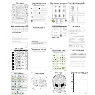 UFOs and Aliens No Prep Activity Packet and Worksheets – sample page 3