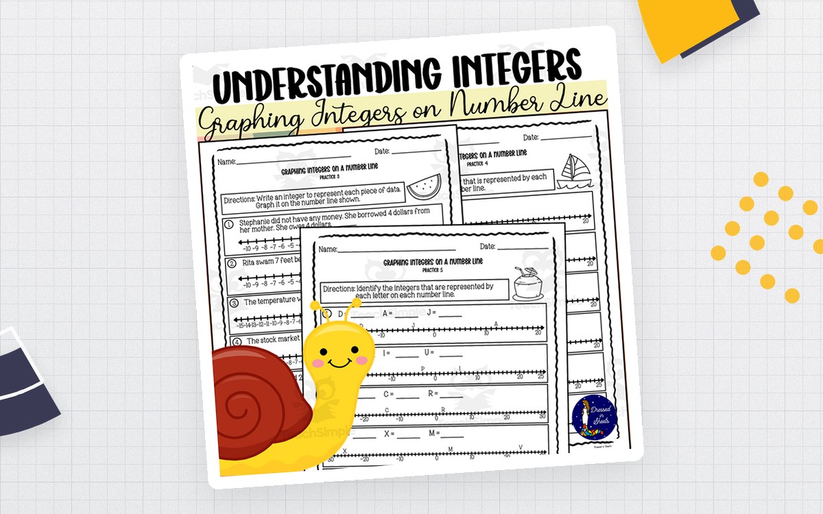 Understanding Integers: Graphing Integers on a Number Line preview