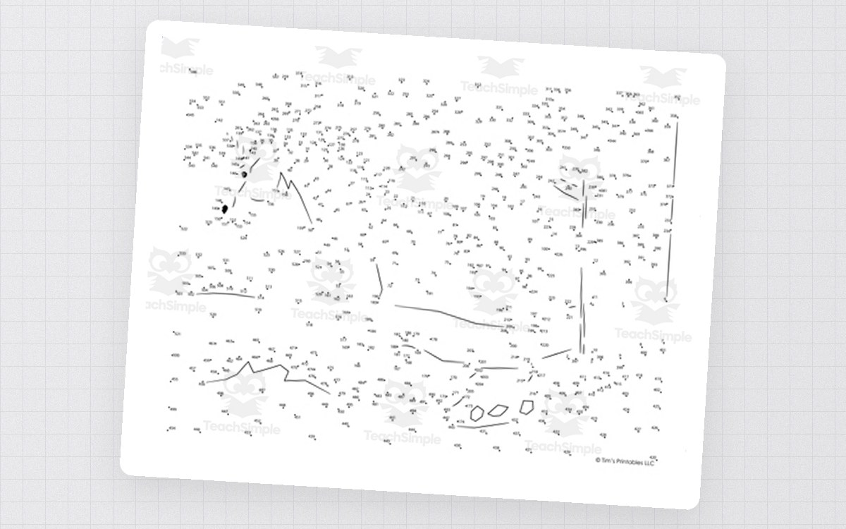 Unicorn Extreme Difficulty Dot-to-Dot / Connect the Dots PDF preview