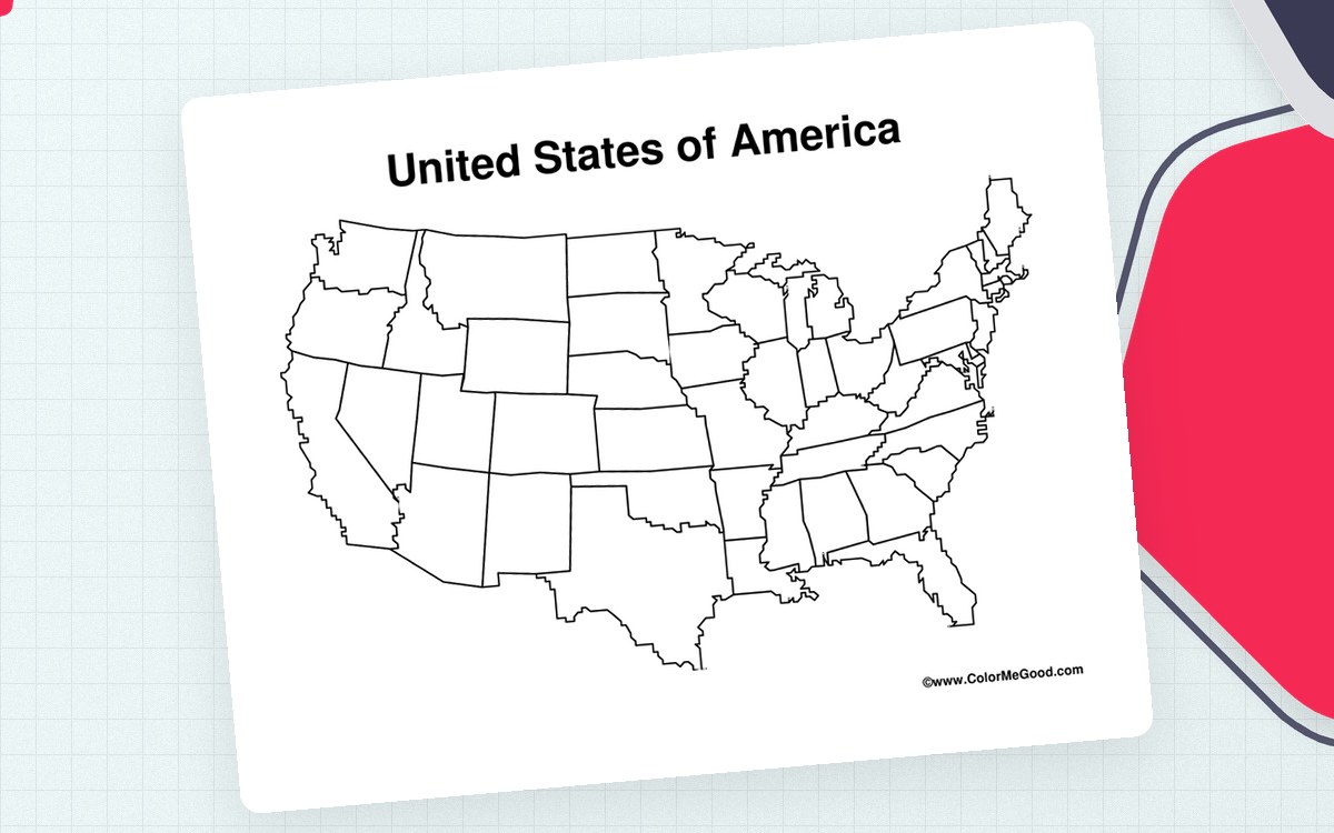 United States Blank Map Worksheet preview