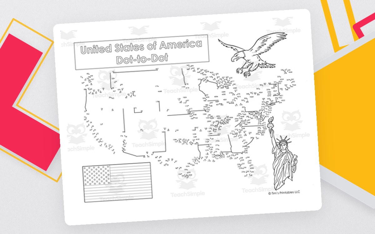 United States Extreme Difficulty Dot-to-Dot / Connect the Dots preview